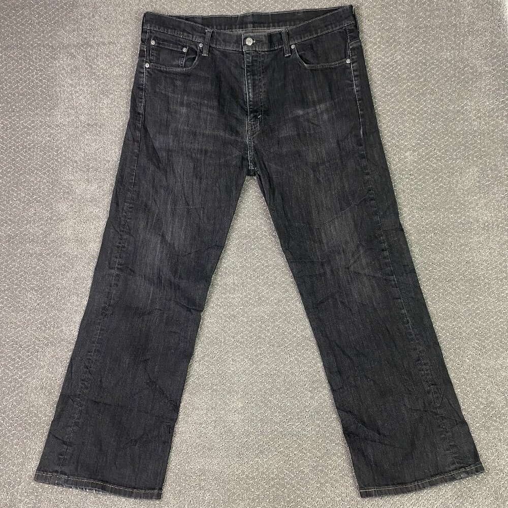 Levi's 569 Jeans Men's 40 x 32 Measures 41 x 30.5  Black Stretch